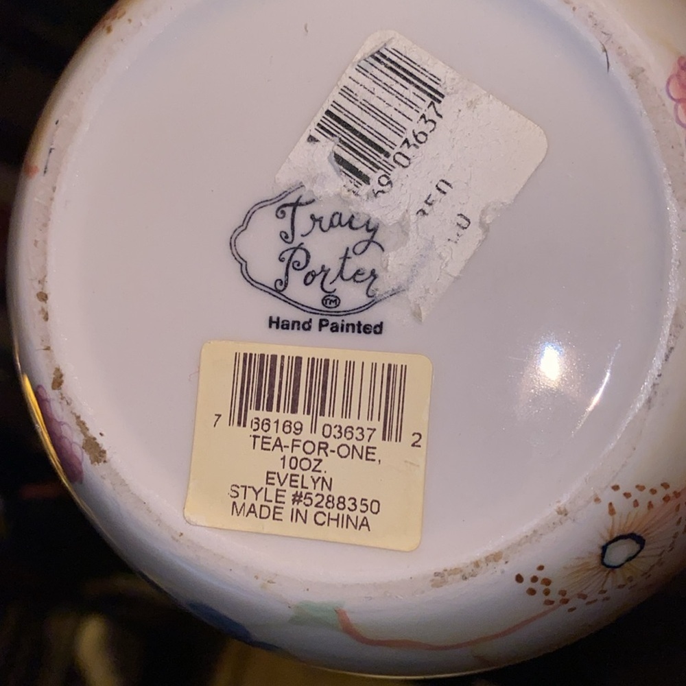 Vintage tea pot with cup Tracy Porter - Picture 5 of 5